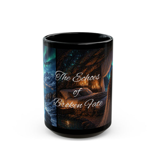 The Echoes of Broken Fate Mug — Romantic Fantasy Black Coffee Cup (11oz/15oz)
